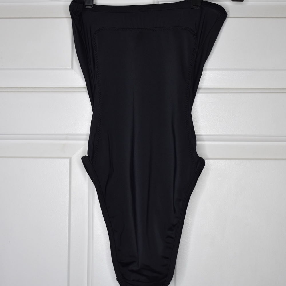 Solid & Striped Black One Piece Bathingsuit - image 4